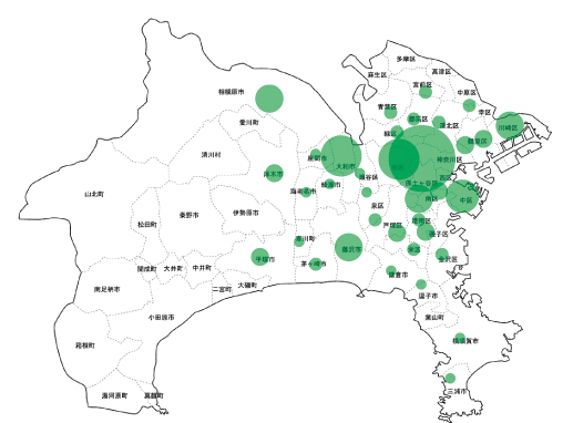顧問先分布MAP