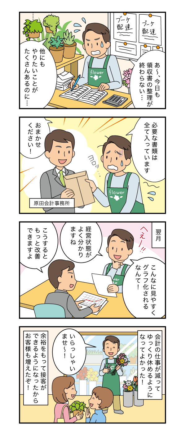 記帳代行を導入すると、業務はこんなにラクになります!